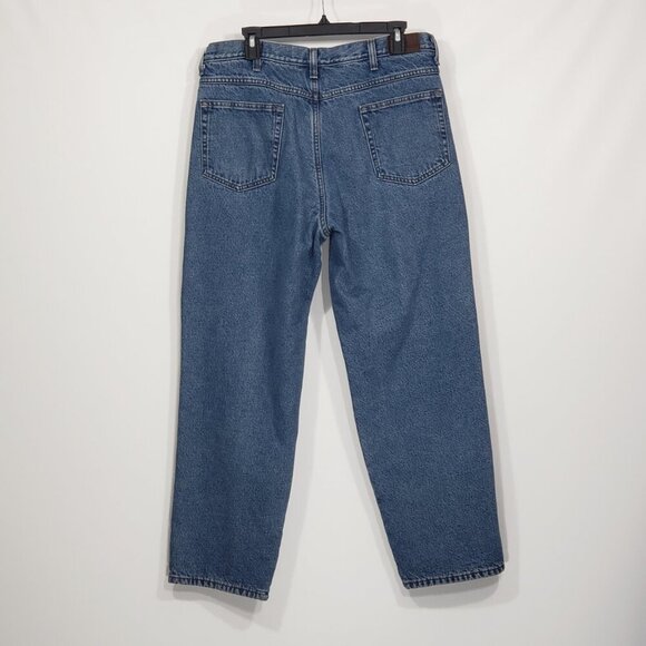 Vintage LL Bean Flannel Lined Jeans Tapered Leg Men's Size 36X29 - Picture 3 of 3